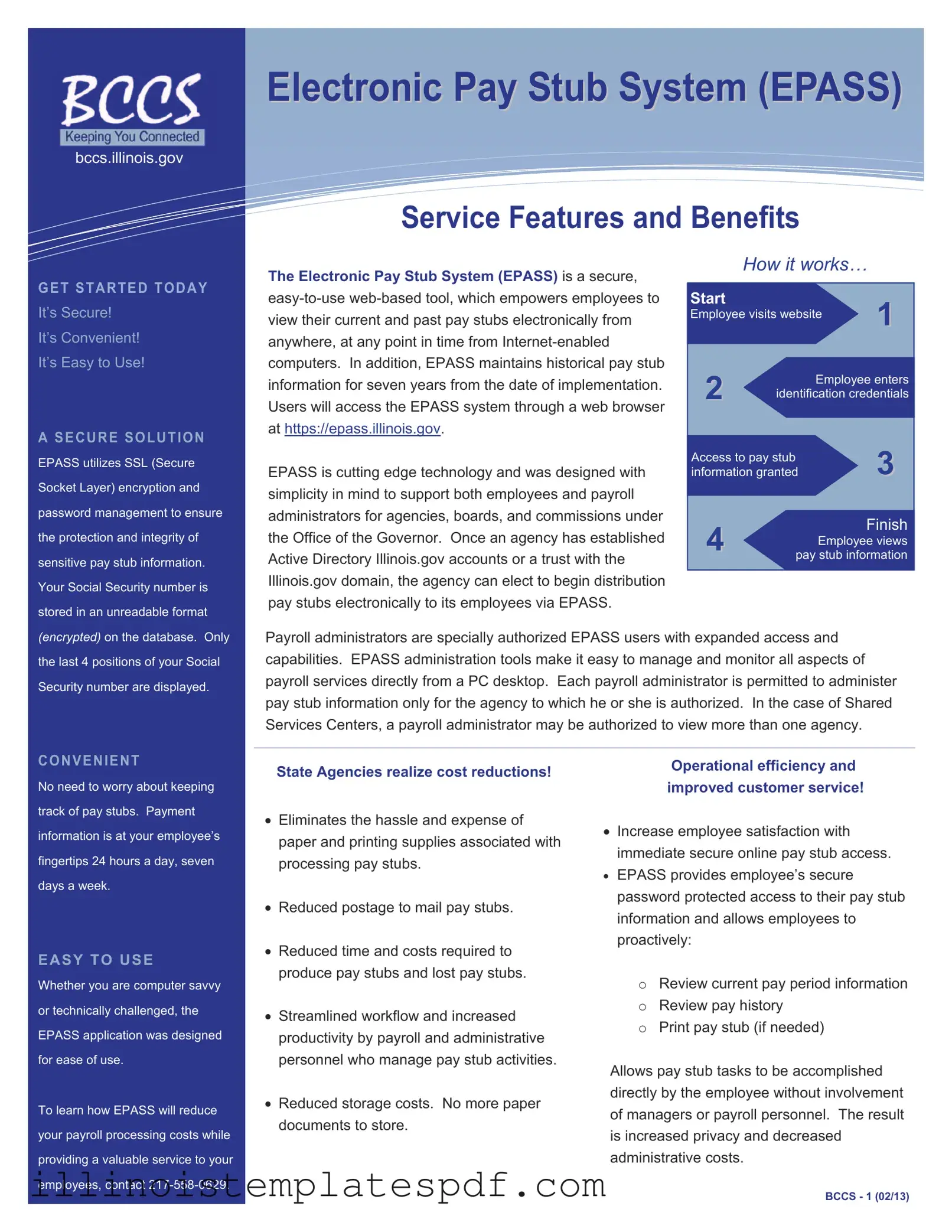 Official Illinois Epass Form in PDF