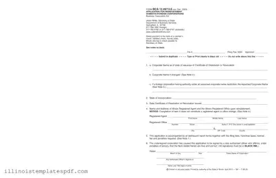 Official Bca 12 45 Illinois Form in PDF