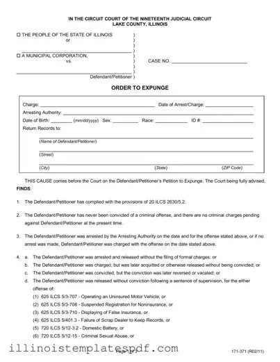 Official Illinois 171 371 Form in PDF
