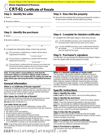 Official Illinois Crt 61 Form in PDF