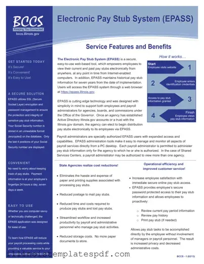 Official Illinois Epass Form in PDF