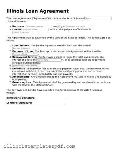 Illinois Loan Agreement Template