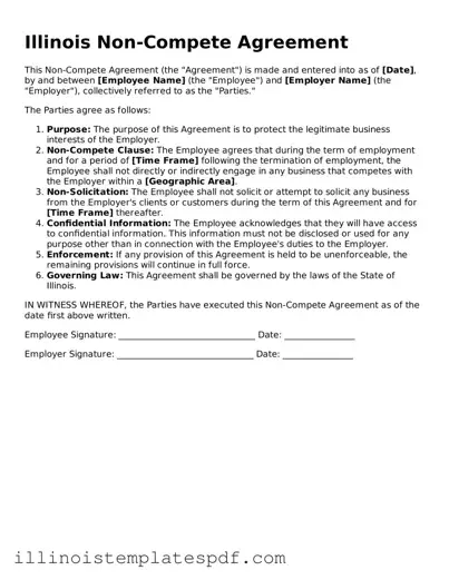 Illinois Non-compete Agreement Template