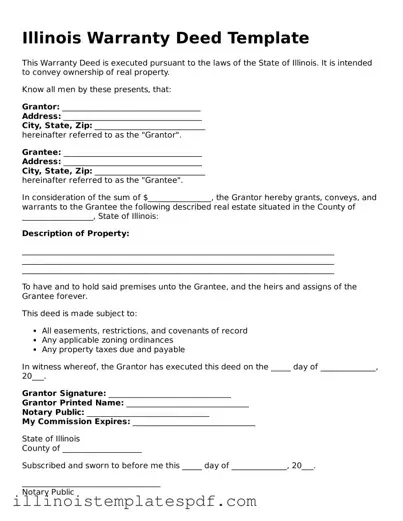 Illinois Deed Template