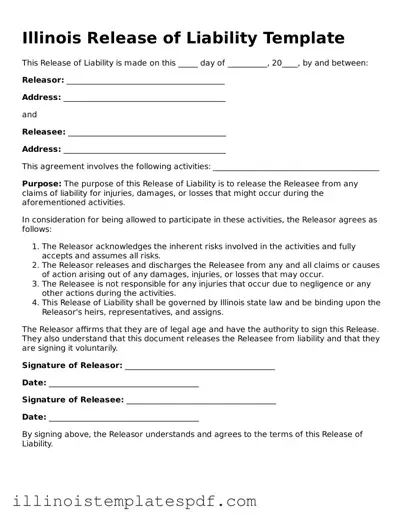 Illinois Release of Liability Template
