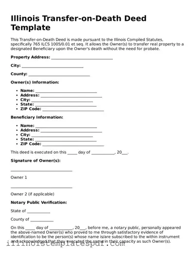 Illinois Transfer-on-Death Deed Template