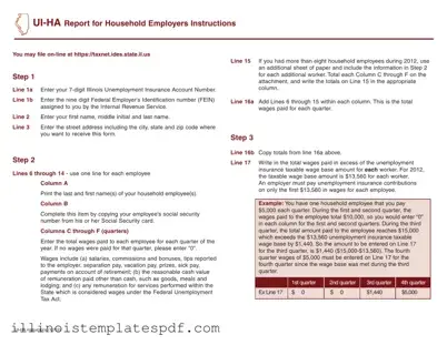 Official Illinois Ui Ha Form in PDF